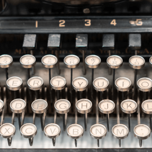 typewriter keys